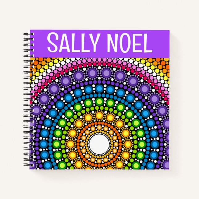 Personalized colourful tropicalnotebook notebook (Front)