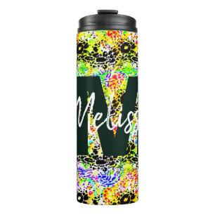 Personalized Colourful wave Thermal Tumbler