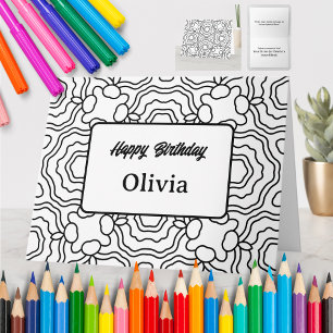 Personalized Colouring Greeting Card (08)