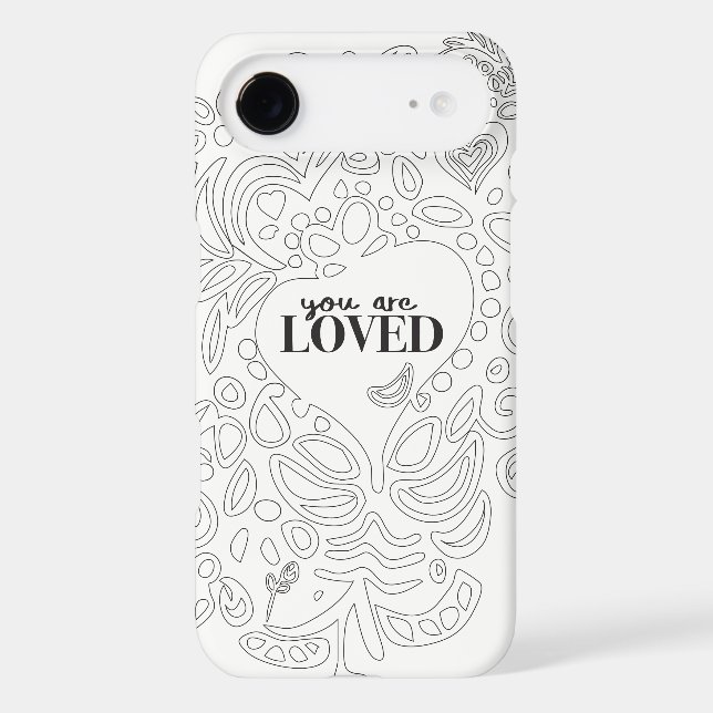 Personalized Colouring Page Inspired -You are Case-Mate iPhone Case (Back)