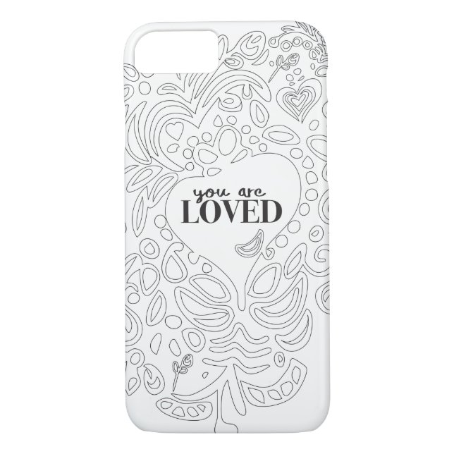 Personalized Colouring Page Inspired -You are Case-Mate iPhone Case (Back)