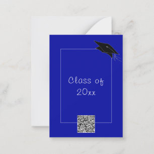 Personalized Colours QR Code Graduation Invitation