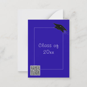 Personalized Colours QR Code Graduation Invitation