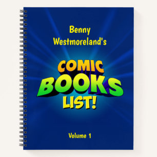 Personalized Comic Book List