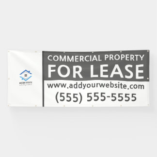Personalized Commercial Property For Lease Black Banner