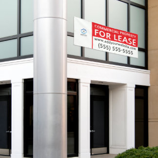 Personalized Commercial Property For Lease Red Banner
