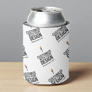 Personalized Company Branded Custom Minimalist  Can Cooler