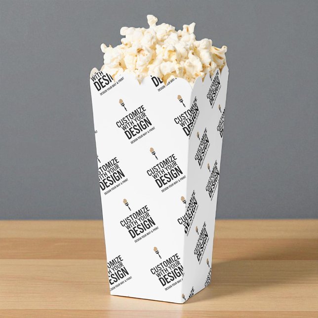 Personalized Company Branded Custom Popcorn Favor Box (Creator Uploaded)