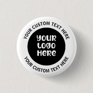 Personalized Company Branding Promotional 1 Inch Round Button