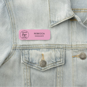 Personalized Company Branding & Role Modern Name Tag
