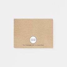 Personalized Company Business Logo Rustic Kraft