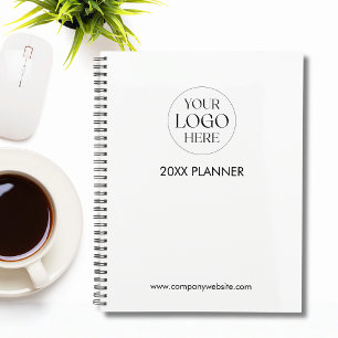 Personalized Company Business Logo Template White Planner