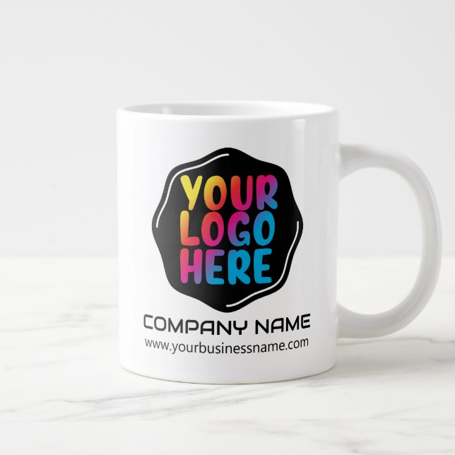 Personalized Company Business Promotional Logo Large Coffee Mug (Right)
