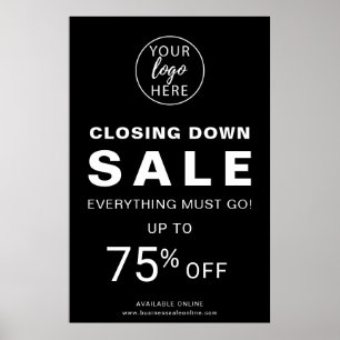 Personalized Company Closing Down Sale Poster