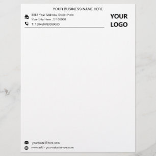 Personalized Company Custom Business Letterhead