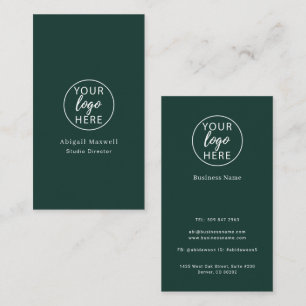 Personalized Company Identity Corporate Text Business Card