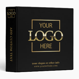 Personalized Company Logo Corporate Records Office Binder