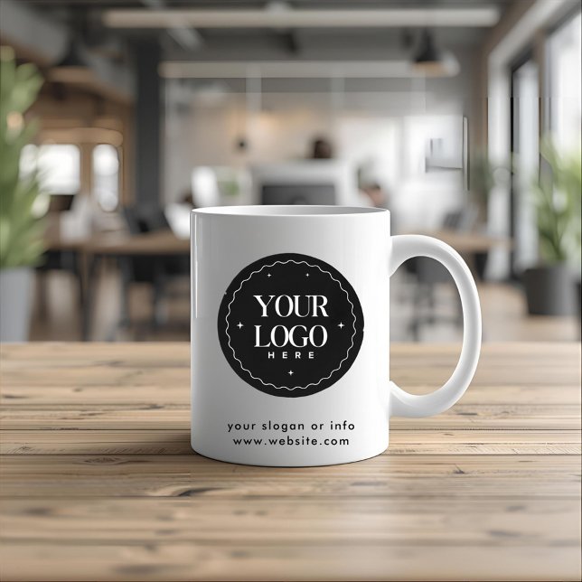 Personalized Company Logo  | Custom Business Gift  Coffee Mug (Creator Uploaded)