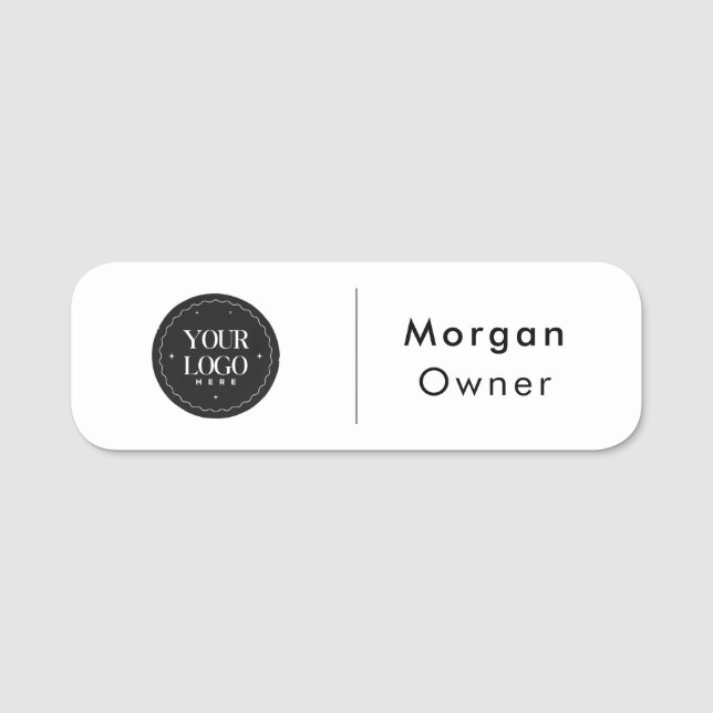 Personalized Company Logo | Custom Business Name Tag (Front)