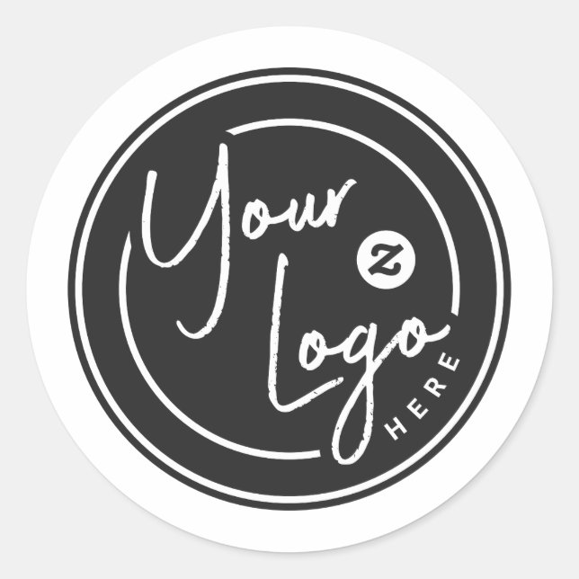 Personalized Company Logo Design Classic Round Sticker (Front)