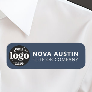 Personalized Company Logo Employee Magnetic Or Pin Name Tag