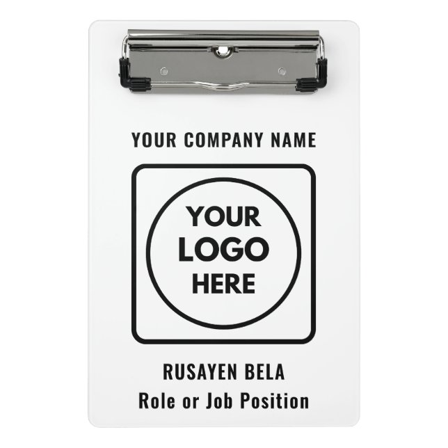 Personalized Company Logo Mini clipboard (Front)