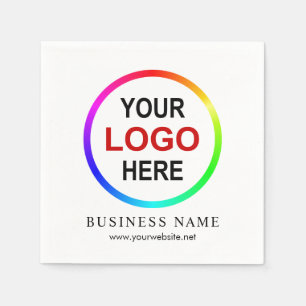 Personalized company logo napkin