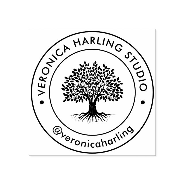 Personalized Company Logo Rubber Stamp (Imprint)