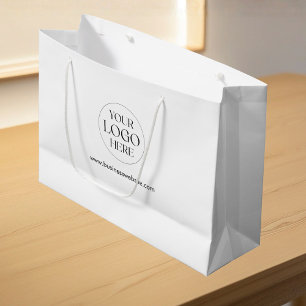 Personalized Company Logo Simple Business Shopping Large Gift Bag