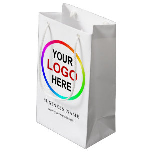 Personalized company logo small gift bag