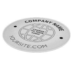 PERSONALIZED COMPANY LOGO WEB ADDRESS CUTTING BOARD