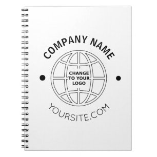 PERSONALIZED COMPANY LOGO WEB ADDRESS NOTEBOOK