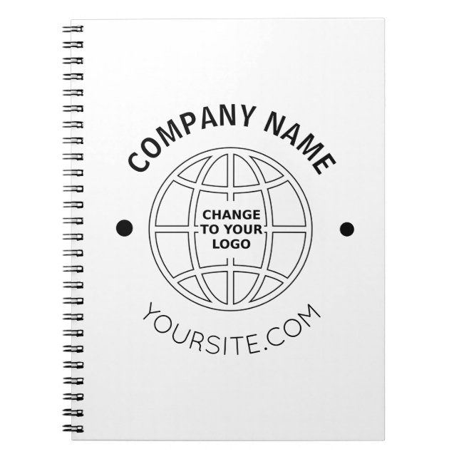 PERSONALIZED COMPANY LOGO WEB ADDRESS NOTEBOOK (Front)
