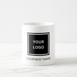 Personalized company name and logo coffee mug