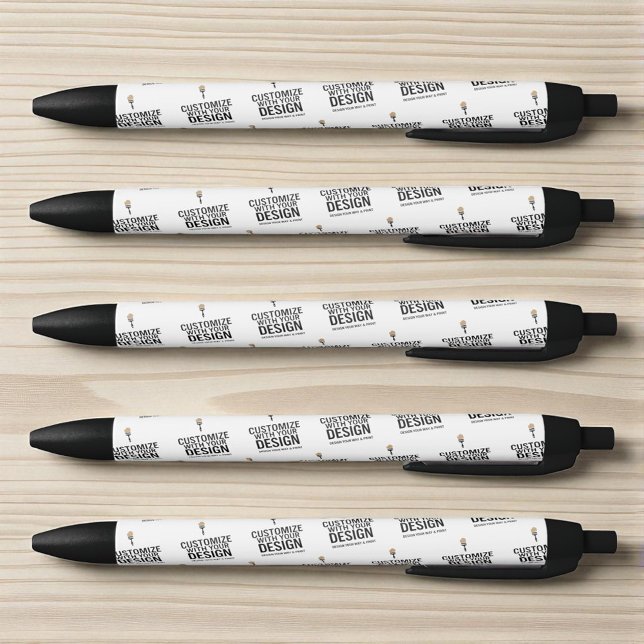 Personalized Company Small Business Custom Black Ink Pen (Creator Uploaded)