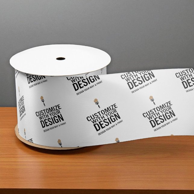 Personalized Company Small Business Custom Satin Ribbon (Creator Uploaded)
