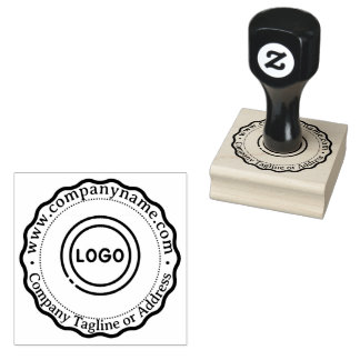 Personalized Company Website & Address Rubber Stamp