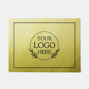 Personalized Company Welcome Mat with  Logo Here