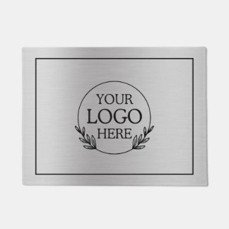 Personalized Company Welcome Mat with  Logo Here