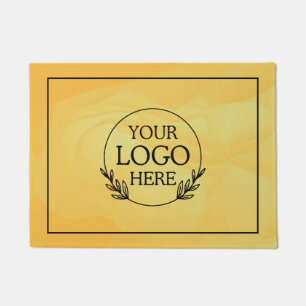 Personalized Company Welcome Mat with  Logo Here