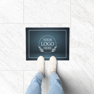 Personalized Company Welcome Mat with Logo Here