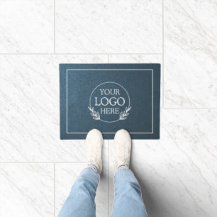 Personalized Company Welcome Mat with  Logo Here
