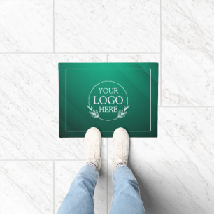 Personalized Company Welcome Mat with  Logo Here