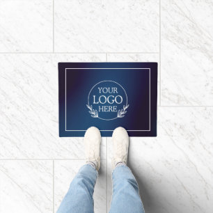Personalized Company Welcome Mat with  Logo Here