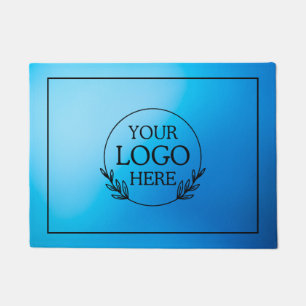 Personalized Company Welcome Mat with  Logo Here