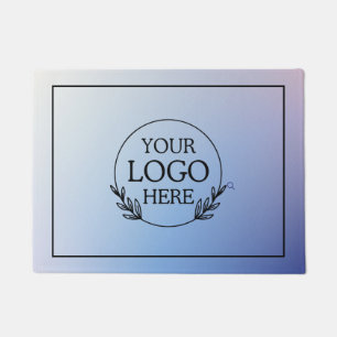 Personalized Company Welcome Mat with  Logo Here