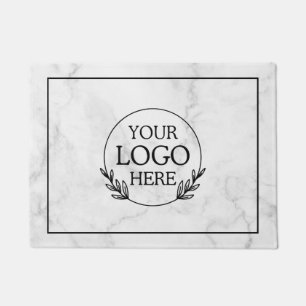 Personalized Company Welcome Mat with  Logo Here