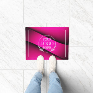 Personalized Company Welcome Mat with  Logo Here