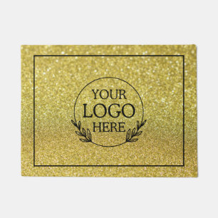 Personalized Company Welcome Mat with  Logo Here