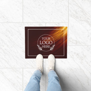 Personalized Company Welcome Mat with  Logo Here